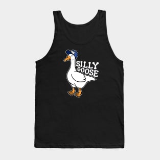 Silly Goose with Baseball Hat Tank Top